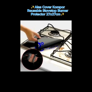Alas Cover Kompor Reusable Stovetop Burner Protector 27x27cm 4 PCS - CM-KW0288