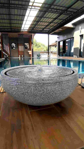 ชุดน้ำล้น เสริมหน้า สีเทาหินอ่อน CDK#12 วัสดุเป็นไม้เคลือบ แดงซี ฝาเป็นไม้ ได้ยกชุด (แถมปั๊มน้ำ) ประกันสินค้าแตกระหว่างขนส่ง