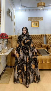 Gamis Set Hijab Depan Kancing: Pakaian Muslimah Nyaman
