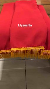 (150 cm x 25 cm) Selendang Tari untuk Anak TK dan PAUD warna Merah