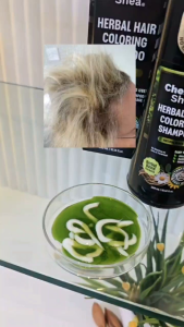 Chemist Shea Herbal Hair Coloring Shampoo Natural Black Herbal Based Formula 25 mL 5 pcs sachet Instantly covers gray hair in 20 minutes skin-friendly herbal formula