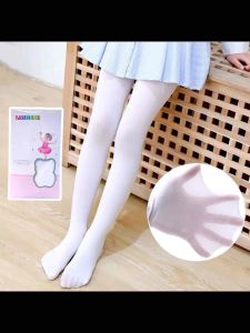 Kids 5-12 Yrs Old Girl Pantyhose Stocking Dance Silk Velvet Socks With Box Quality ST-201 ST-20