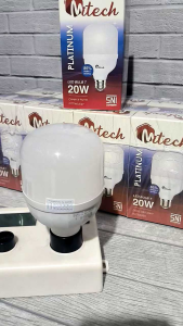 (PAKET ISI 10 PCS) MITECH PLATINUM T BULB BOHLAM LAMPU LED CAPSULE 20W 20 WATT CAHAYA PUTIH