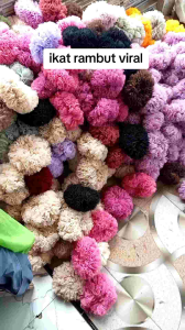 1lusin cepol hijab tulle anti pusing mini scranchietulle viral