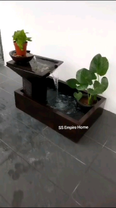 S60 Brown 3x2 Feng Shui Water Pond Fountain Kolam Air Sandstone Garden Water Feature Balinese 风水流水喷泉瀑布池 Fish Waterfall C