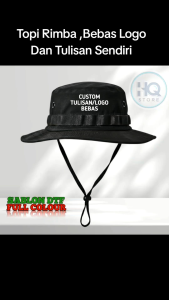 TOPI RIMBA CUSTOM SABLON LOGO/TULISAN BEBAS TOPI GUNUNG TOPI ADVENTURE TOPI RIMBA DEWASA TOPI HIKING TOPI CAMPING HUTAN TOPI CASUAL ELEGAN TERKINI TOPI RIMBA PRIA DAN WANITA