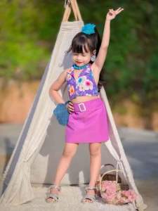 ชุดเด็กลายดอก 🌸ชุดย้อนยุคงานเเซ๋บๆ️🌶️สงกรานต์ต้องมีแล้วนะแม่ๆงานน่ารัก