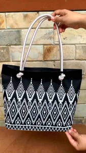 tote bag songket / tote bag wanita / tas ibu ibu pengajian / tas kuliah /tote bag
