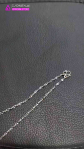 CJ สร้อยลายจันทร์กระพริบตีลาย Pro ขนาด 1สลึง สแตนเลสทองเลเซอร์ 22K แท้ ไม่ลอกไม่ดำ