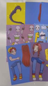 Set 10 sticker A5 phối hoạt cảnh Kpop Hunter ngầu dễ thương