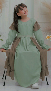SANGAT MEWAH ! SET PASHMINA GAMIS ANAK PESTA AYLA LABELLA