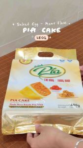 Bánh Pía Chà Bông Trứng Muối Hải Sơn - 480g [Hộp 12 Cái] - Đặc Sản Sóc Trăng