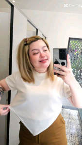 เสื้อสาวอวบ ผ้าวูลเวฟ อก 38-44นิ้ว ชุดผ้า