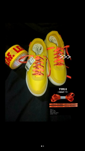 ORIGINAL Shoelaces/tali sepatu katakana by daad.co Type E