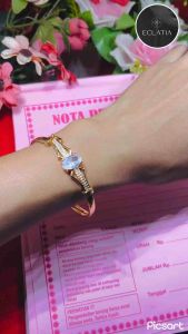 ECLATIA!! Gelang tangan bangle allsize gelang emas muda kadar 35% perhiasan aksesoris wanita