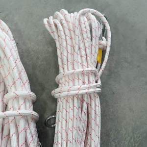 เชือกเสริมโพลีเอสเตอร์ขนาด 12-16 มิล20/30 เมตร พร้อมห่วงหัวท้าย เชือกเซฟตี้ ที่สูง