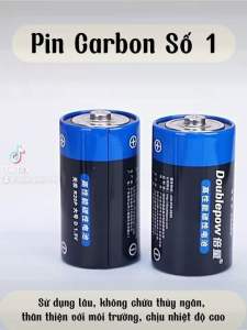 Pin đại(pin D) Doublepow 1.5V Pin Kiềm LR20 Và Pin Carbon số 1 R20P Thời Gian Sử Dụng Lâu Gấp Nhiêu Lần