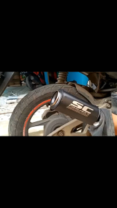 FULSET KNALPOT RACING SC PROJECT BLACK COATING BEATVARIO 150VARIO 110VARIO 125 AEROXPCXN MAX