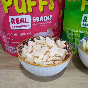 Grinny Puffs Grains | Cereal Puffs For Baby and Toddler (Strawberry Broccoli or Pumpkin) 60g