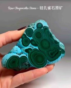 (Actual Item) Natural Premium 6A Chrysocolla in Malachite Bracelet 9MM 天然优质6A硅孔雀石手串9MM 孔雀石 凤凰石 - Fast Shipping (P789)