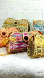 TAS SELEMPANG SONGKET / TAS SLEMPANG ETNIK WANITA / TAS SLEMPANG BAHU WANITA