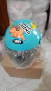 HELM ANAK JUNIOR SNI MOTIF DINO USIA 3-8 TAHUN lingkar kepada maximal 55cm