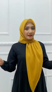 Hijab segi empat Paris tasel polos brand original Paris Varisha