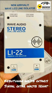 WAVE LI22 / LI-22 passive dual channel LINE ISOLATOR