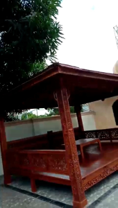 Gazebo Kayu Jati Ukir Jepara Ukuran 4 x 3 Meter