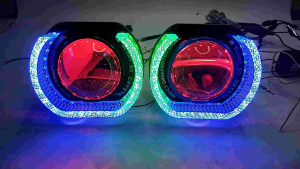 Vahid shroud i8 | Casing Projector biled 3 inch Matrix W / RGB 5D sepasang