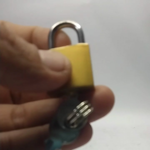 Gembok Kuning 20mm untuk Koper Kecil 2 Kunci JEJE