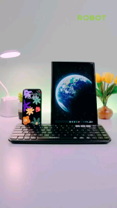 Keyboard Bluetooth Wireless Robot KB30 Multi Device Windows MAC Android iOS Original Bergaransi