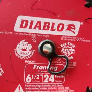Diablo 6-1/2 in. x 24-Teeth Framing Saw Blade Power Tool Accessories