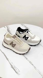 BREVINNI Jane woman sneakers || Sepatu Kets Wanita || Sepatu Kasual Tali || Sneakers Tapak Empuk Anti Slip || Sneakers Tinggi Tapak Busa Awan