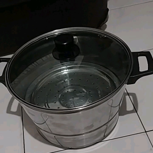 dandang nasi tutup kaca 26 cm besar murah