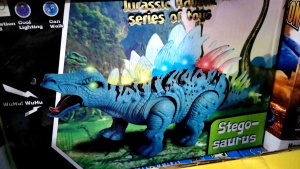 Stegosaurus walking dragon with lights and sounds for boys and girls