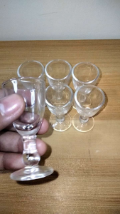 6 PIECES TEQUILLA SHOT GLASS / KOPITA GLASS 10ML