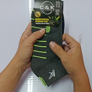 🔥New Stock🔥Bamboo Deodorant Thick Ankle Working And Sport Socks CK9002/Anti-Bau Pendek Stoking Kerja Dan Sukan(竹炭防臭厚款短袜)