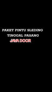 Satu Set Pintu Sleding | Pintu Geser Tinggal Pasang