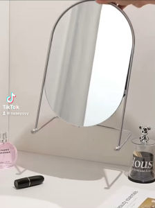 กระจกมินิมอล ขนาด 21*35cm เป็นที่ตั้งเหล็กไม่ต้องพิงผนัง