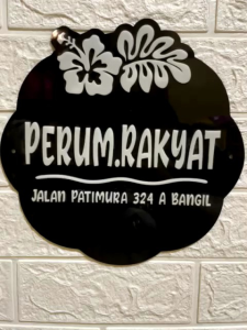 nomerumah akrilik cantik elegan dekorasi rumah