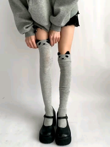 Woman Fashion Cute Bristling Ear Cartoon Animal Over Knee High Socks