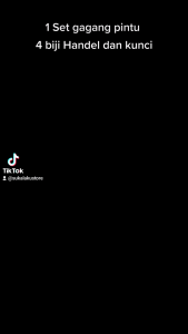 Handel pintu 1set isi 4 dan kunci untuk pintu depan model kupat minimalis panjang 45cm