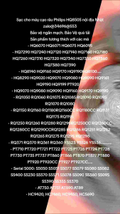 Sạc cho máy cạo râu Philips HQ8505 nội địa Nhật zalo@34696@553 Bảo vệ ngắn mạch. Bảo Vệ quá tải Sản phẩm tương thích với các mã  - HQ6070 HQ6071 HQ6075 HQ6095 - HQ7290 HQ7240 HQ7120 HQ7140 HQ7160 HQ7180 HQ7260 HQ7310