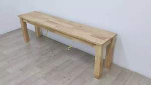 EWJ 0202 / 4-5ft Solid Bench Chair /SQ Bench Chair / Naturul White Cap Walnut Murah Cantik Morden Dining Bench Kerusi