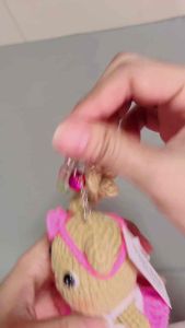 ตุ๊กตาโครเชต์พวงห้อยกุญแจ ขนาด 4.5-5 นิ้ว Handmade