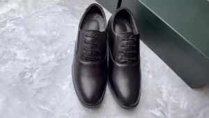 Giày nam tăng chiều cao  6cm da thật mũi bo tròn L68 giả cột dây. Bảo hành 12 tháng