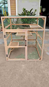 กรงแมว DiY ขนาดกลางสำหรับเลี้ยง3-4ตัว ความสูง 115×90×90 ซม