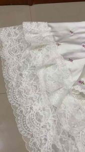 Mukena Sutra Bordir Bunga Mewah Bunga Kecil Premium