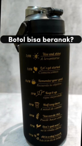 Termurah botol minum gradasi warna viral 3in1 2000ml+900ml+300ml